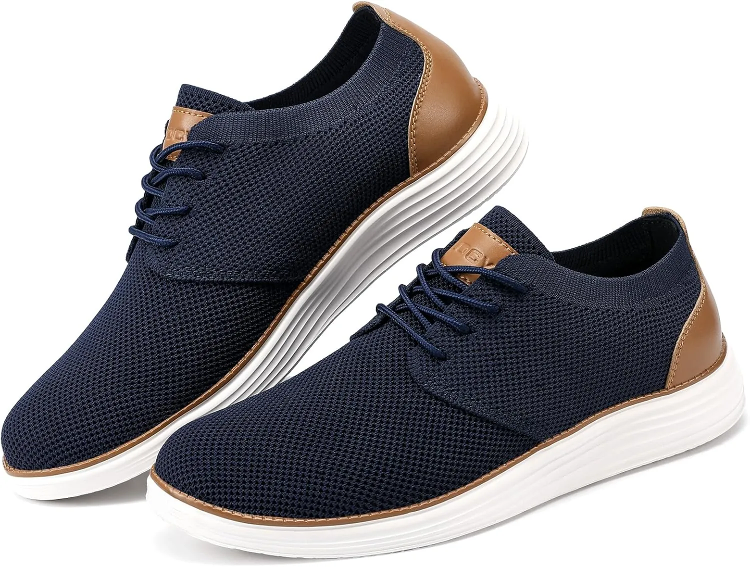 VILOCY Men's Fashion Dress Sneakers Casual Walking Shoes Business Oxfords Comfortable Breathable Lightweight Tennis
