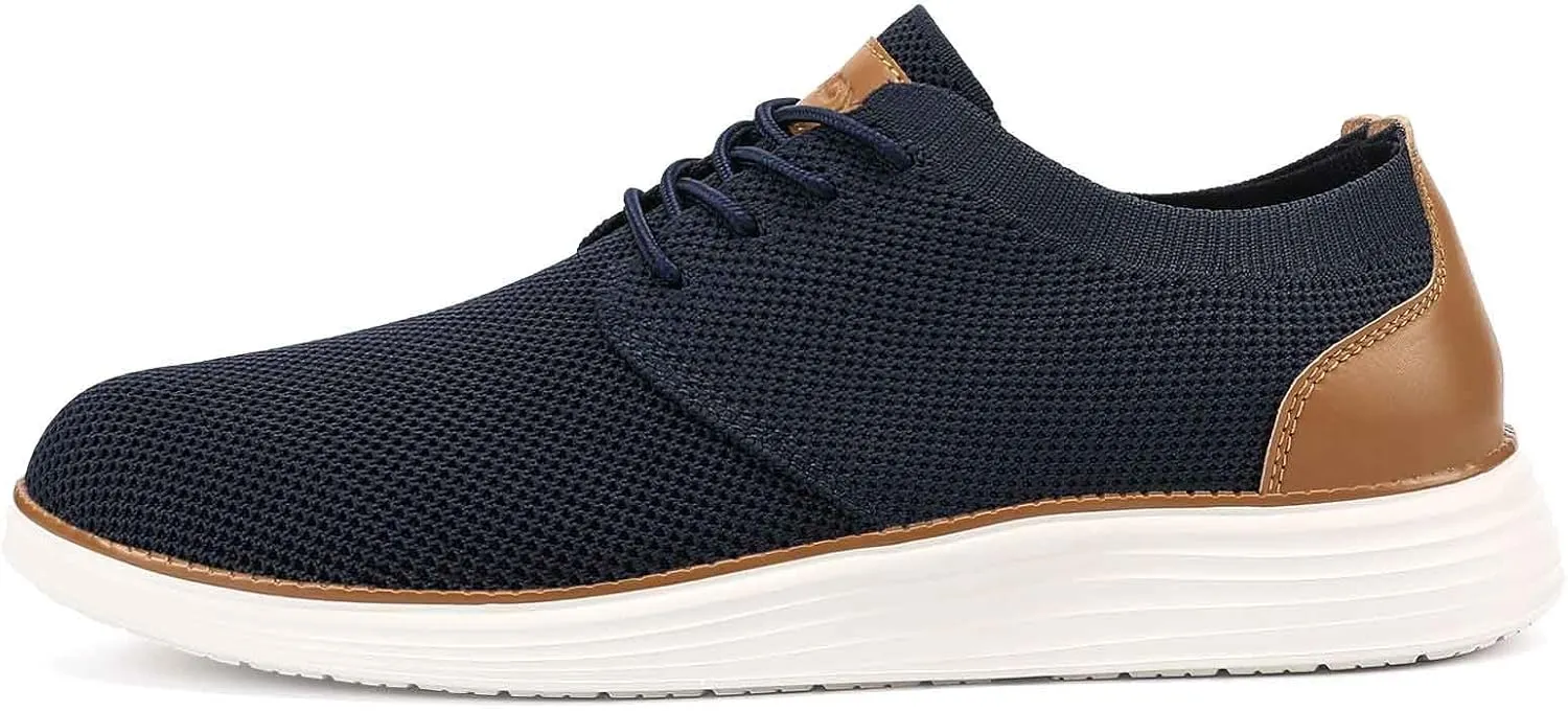 VILOCY Men's Fashion Dress Sneakers Casual Walking Shoes Business Oxfords Comfortable Breathable Lightweight Tennis