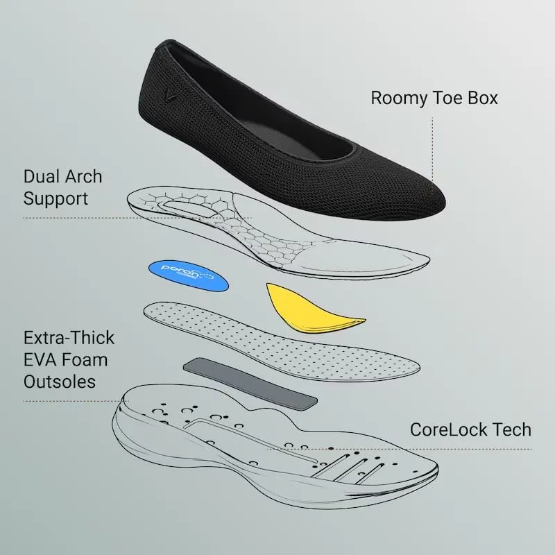 VIVAIA Izabel Water-Repellent Round-Toe All-Day Sneaker Flats