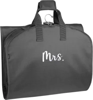WallyBags® Garment Bag Premium Tri-Fold Travel Exterior Pocket, Black-M1, 60-Inch