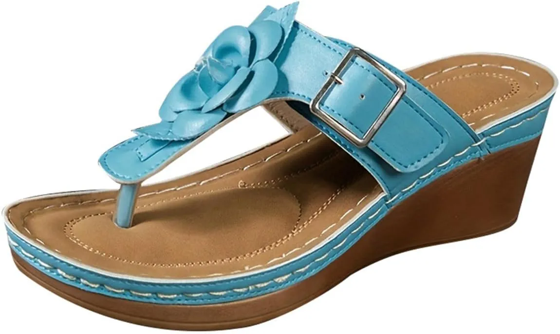 Wedge Thong Sandals for Women Platform Wedges Slippers Summer Boho Beach Flip Flops 2025 Trendy Casual Clip Toe Sandal
