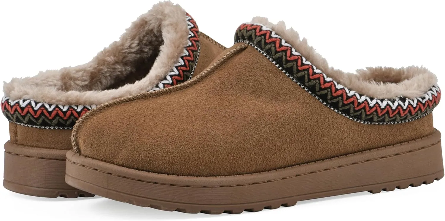 WHITE MOUNTAIN Women's Iceberg Faux Fur Slipper Clog