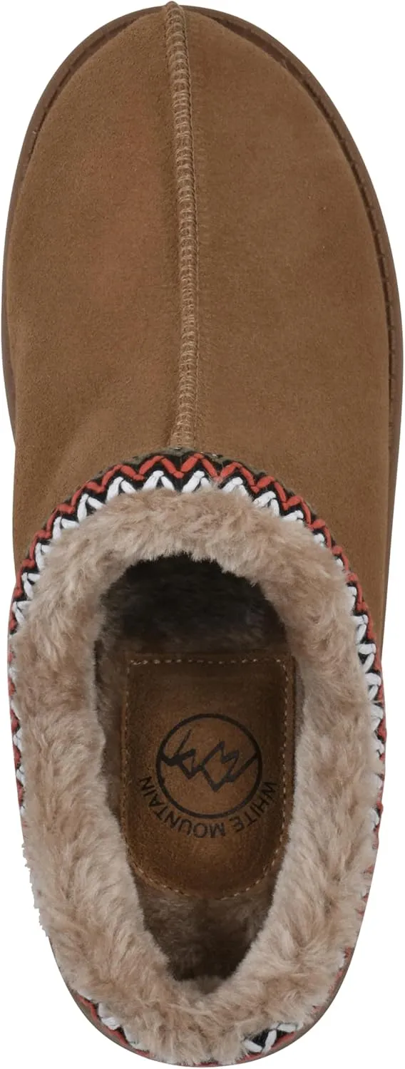 WHITE MOUNTAIN Women's Iceberg Faux Fur Slipper Clog