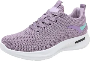 Women Walking Shoes Ladies Running Sneakers Breathable Mesh Sports Shoes Casual Lightweight Gym Lace up Sneakers