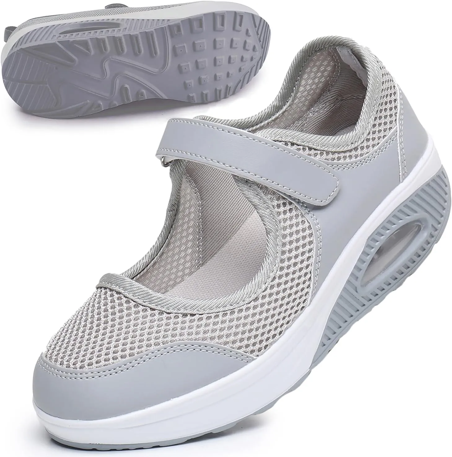 Women's Comfortable Working Nurse Shoes Non-Slip Adjustable Breathable Walking Buffer Fitness Casual Nursing Orthotic Lightweight Shoes Arthritis, Diabetes Heel Pain
