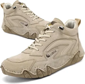 Women's Italian Handmade Suede Explorer Waterproof Hiking Boot For Outdoor Trail Shoes Non-Slip Slip On Trekking Shoes Comfort Sports Walking Shoes