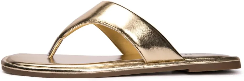 Women's Thong Sandals T Strap Sandals Flip Flop Slip On Flat Sandals Casual Slide Sandals for Women Dressy Summer