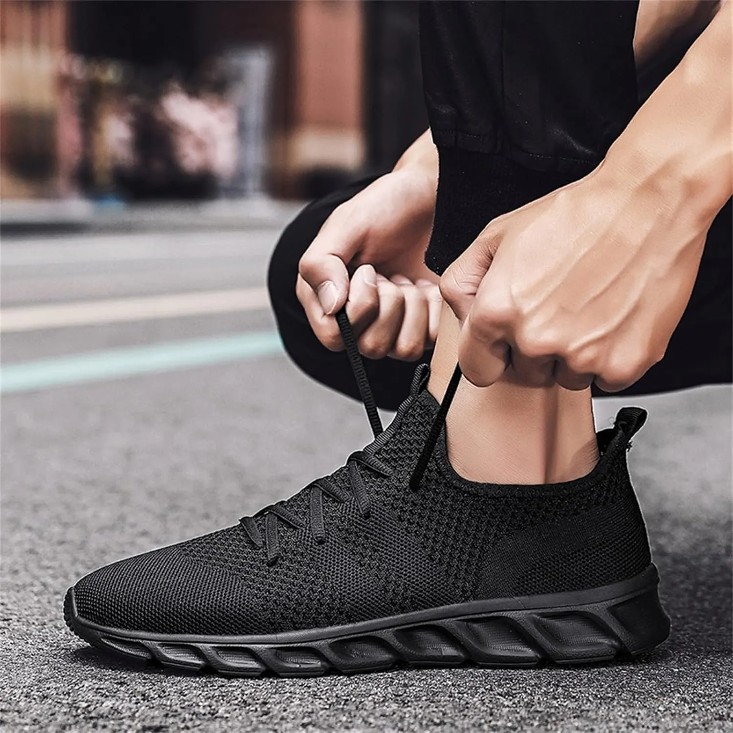 Workout Athletic Sport Shoes for Men Breathable Mesh Comfortable Tennis Shoe Breathable Diabetic Shoes for Men