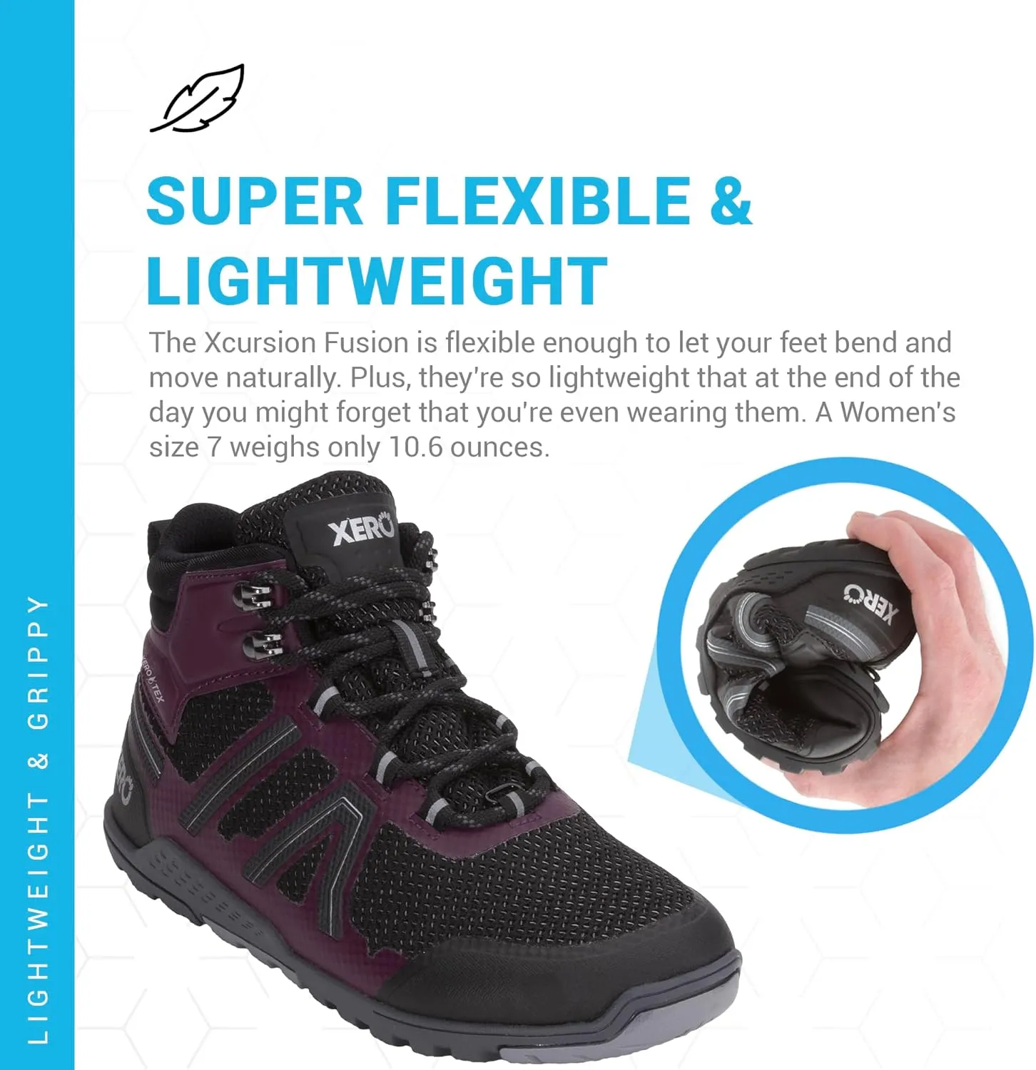 Xero Shoes Women's Xcursion Zero Drop Waterproof Hiking Boot