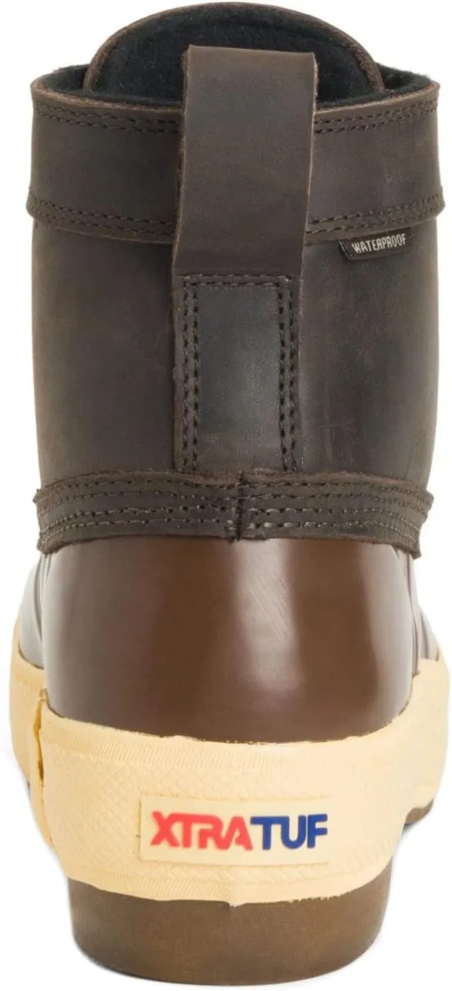 Xtratuf Women's 6in Casual Over-The-Ankle Waterproof Slip-Resistant Arch Support Leather Legacy Lace Boots